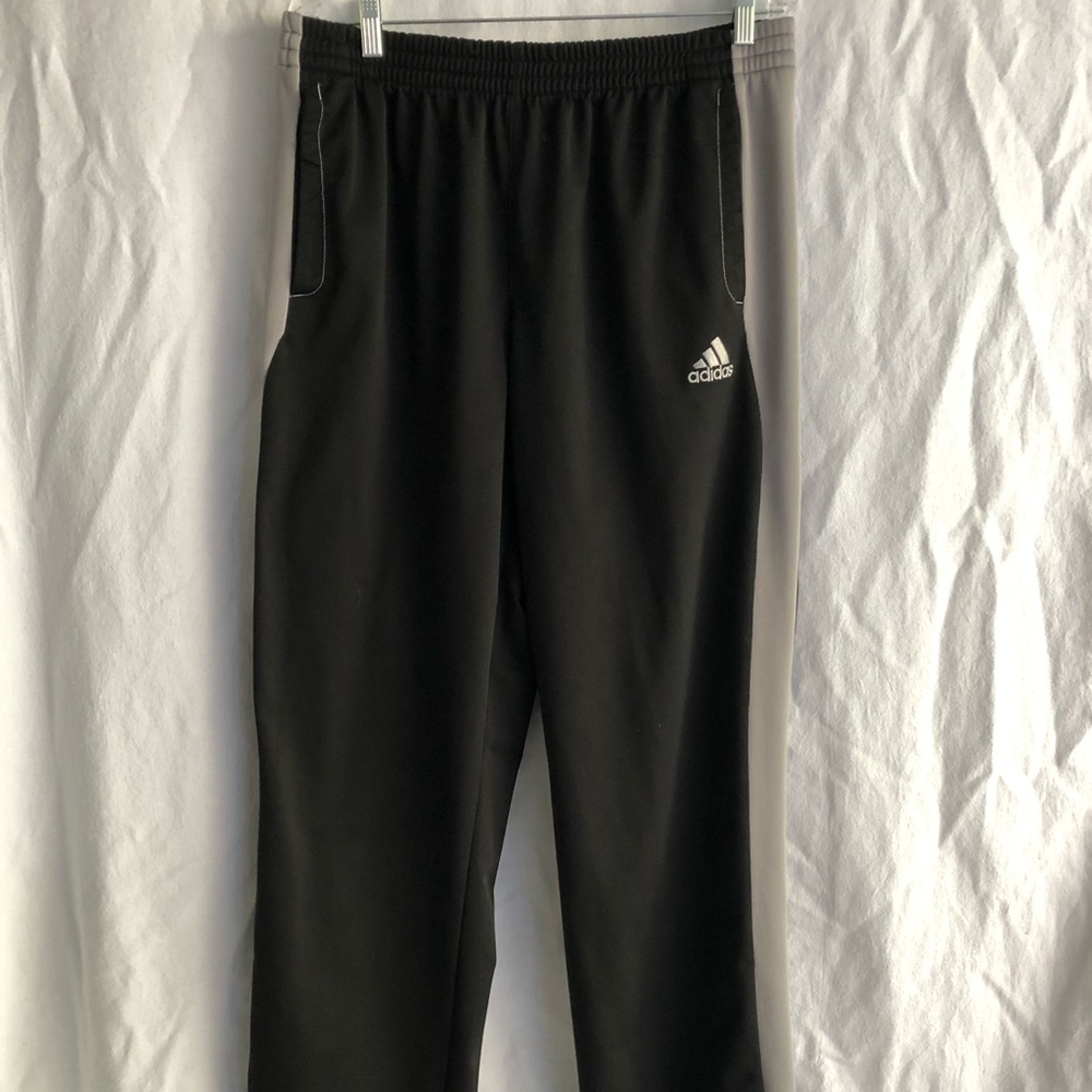 Men’s Adidas XL Black and Gray Athletic Pants